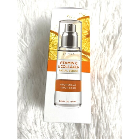 Skin 2.0 Vitamin C & Collagen Facial Serum Brightens Smooths Skin Made In Korea - Picture 6 of 7